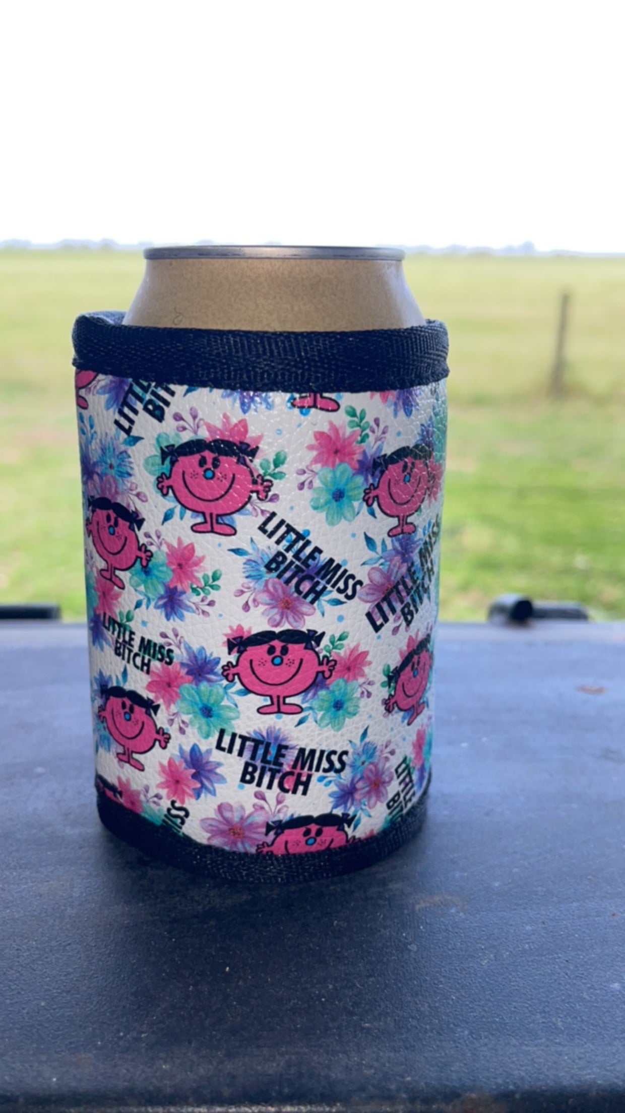 Vinyl Stubby Holder - Little miss bitch