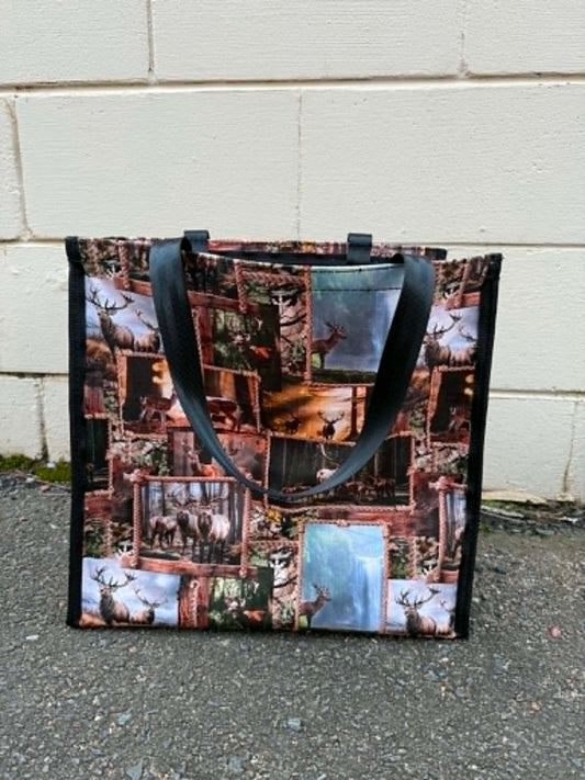 Pvc and fabric shopping bag - Deer