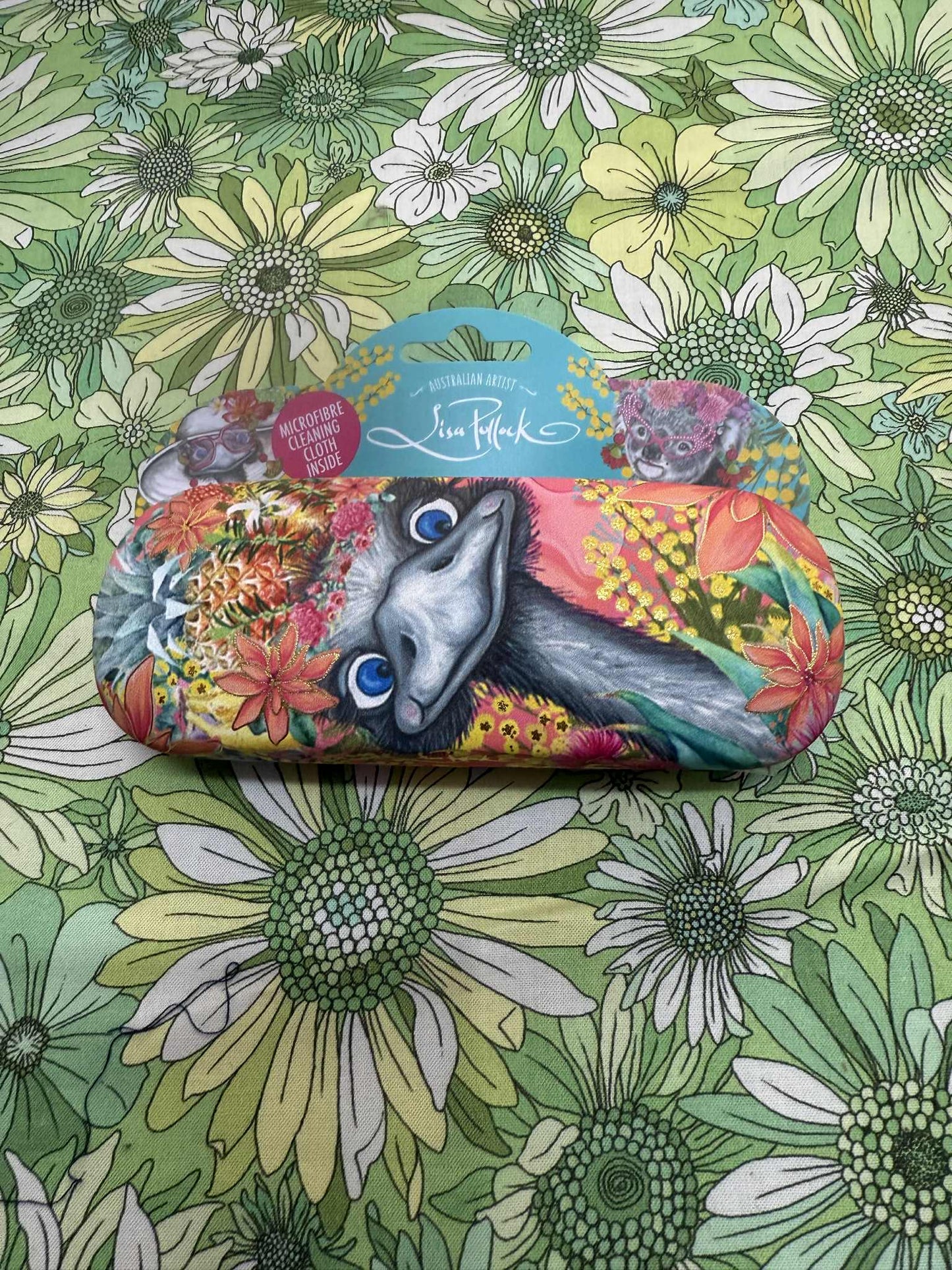 Lisa Pollock - Glasses case - Happy Emu