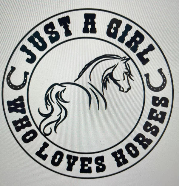 Kids T shirt - Just a girl who loves Horses