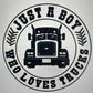 Kids T shirt - Just a boy who loves trucks