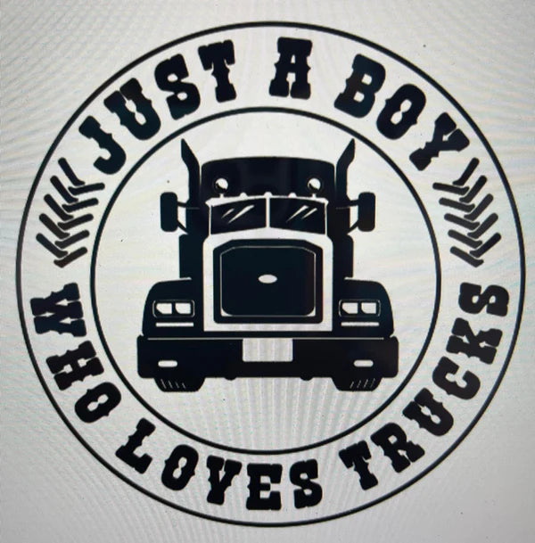 Kids T shirt - Just a boy who loves trucks