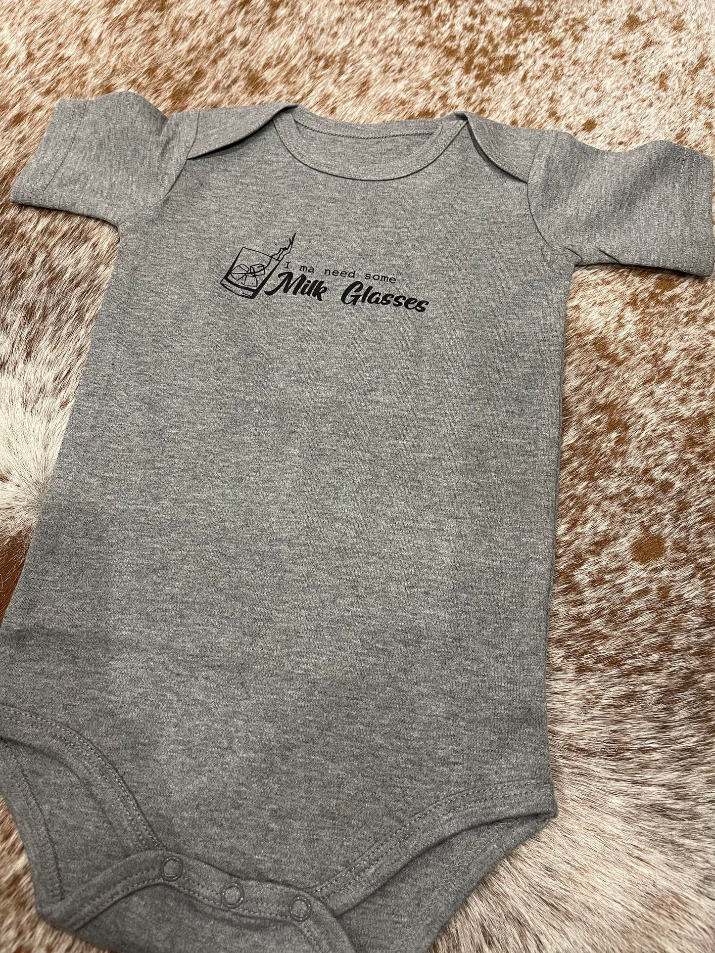 Baby Onesie - I'm ma need some milk glasses