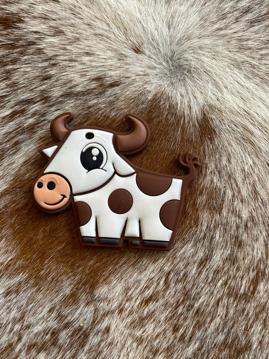 Silicone Teether - Brown Cow