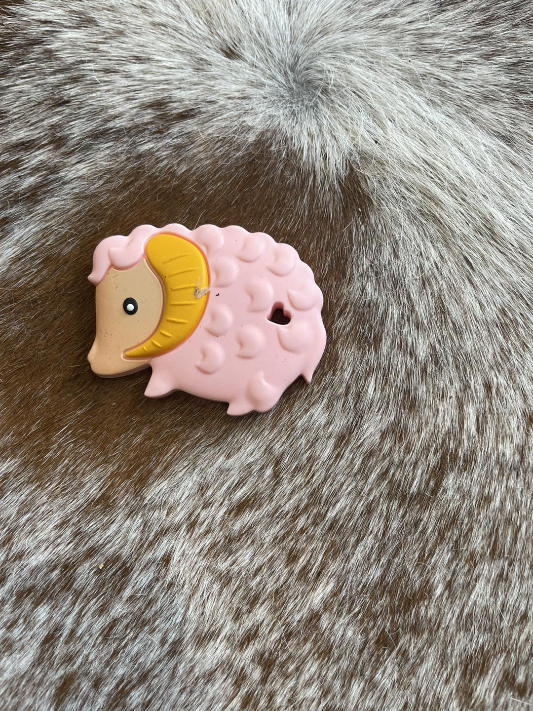 Silicone Teether - Pink Sheep