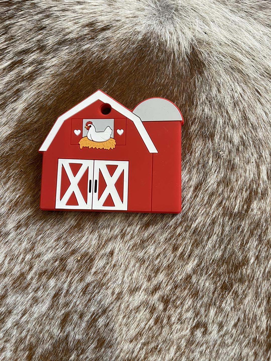 Silicone Teether - Barn
