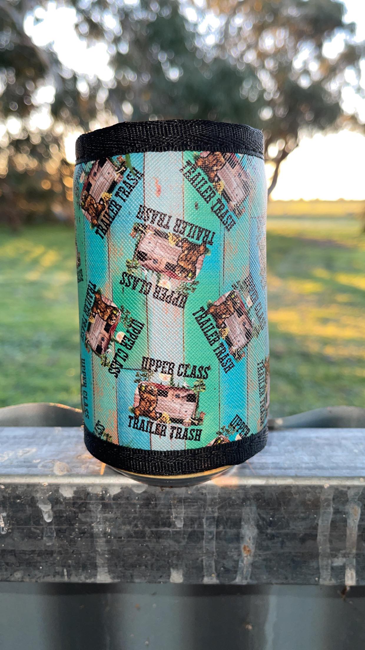 Vinyl Stubby Holder - Upper class trailer trash