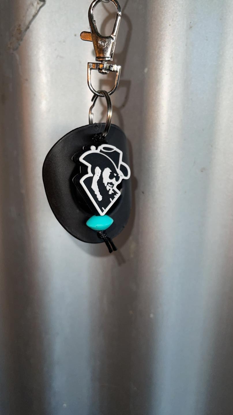 Cowboy hat keyring with Bead - Rip