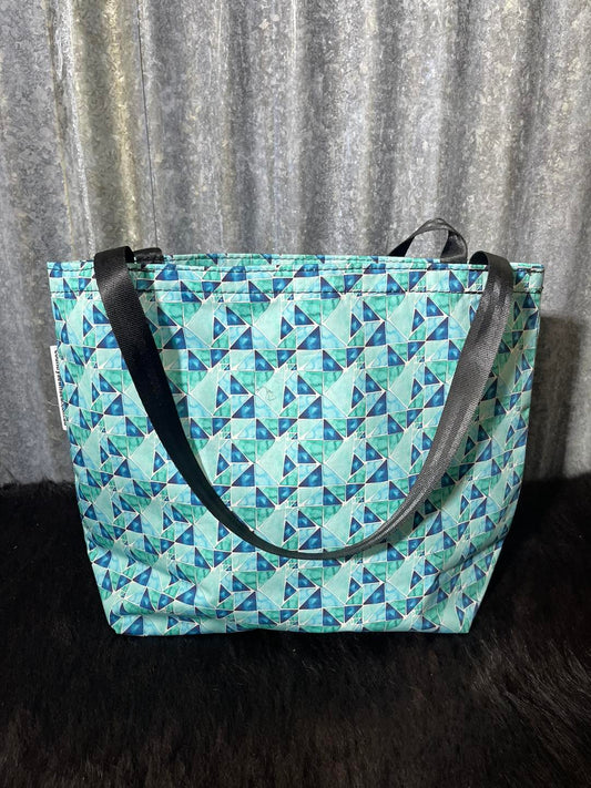 Ready made Fabric Shopping bag - Triangles