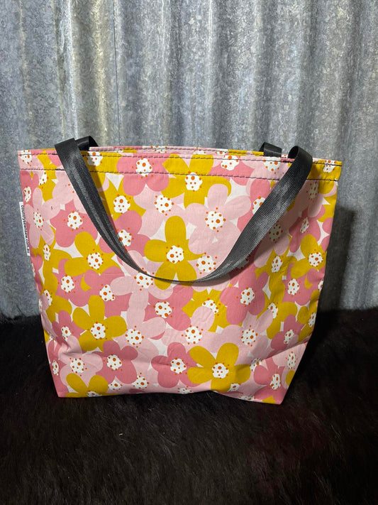 Ready made Fabric Shopping bag -Retro floral