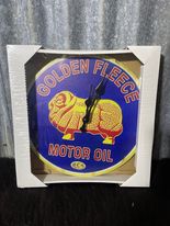 ROUND METAL CLOCK - Golden Fleece