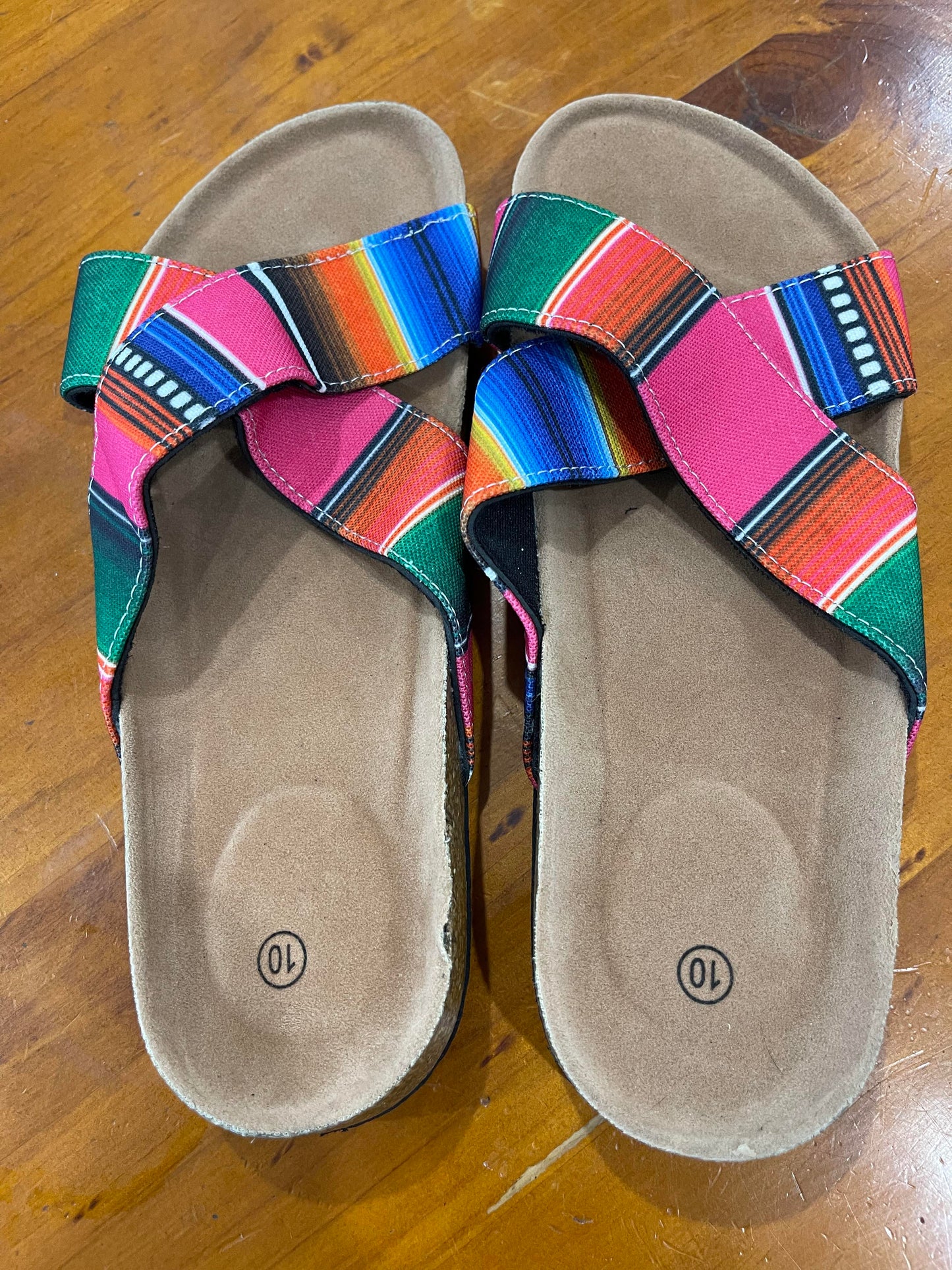 Slip on shoe, women's canvas -Serape