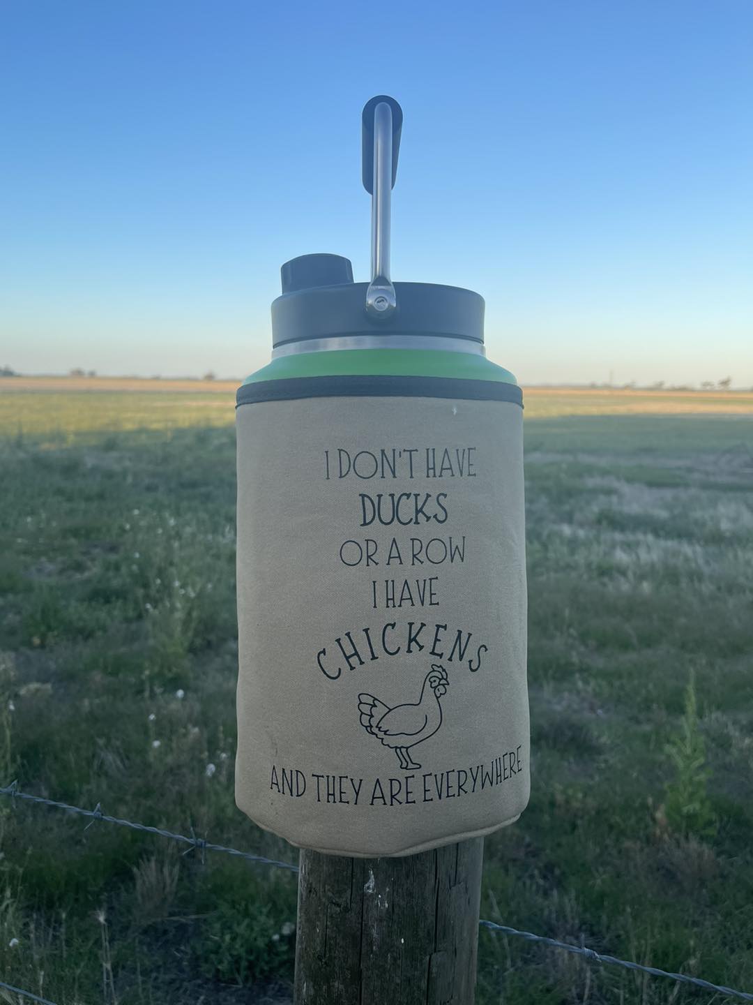 Printed Yeti Rambler half gallon or gallon cover - I don't have ducks or a row