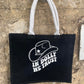 Market garden hessian Shopping bag - In Dolly we trust