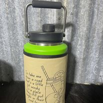 Printed Yeti Rambler gallon cover - Zach Bryan
