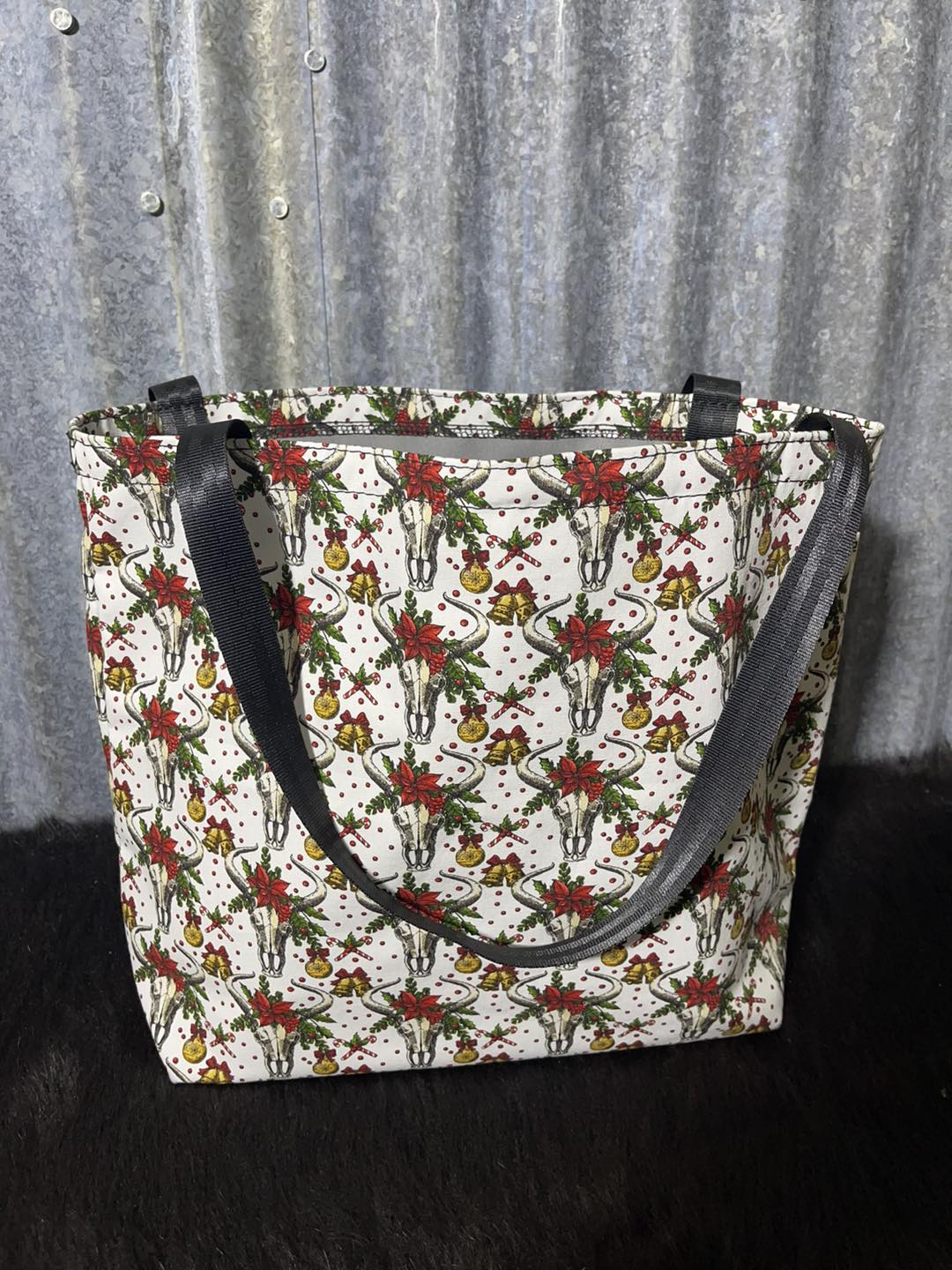 Fabric Shopping bag - (Ready Made) Skull