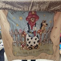 Cot Blanket - Cowboy bear