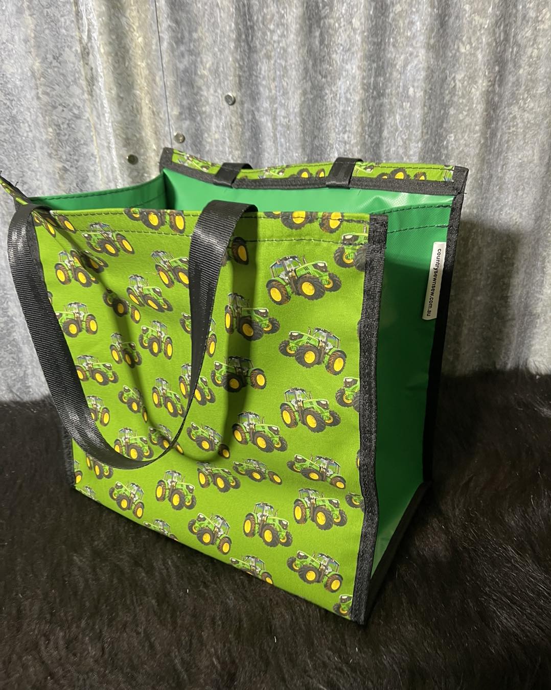 Pvc and fabric shopping bag - JD Tractors