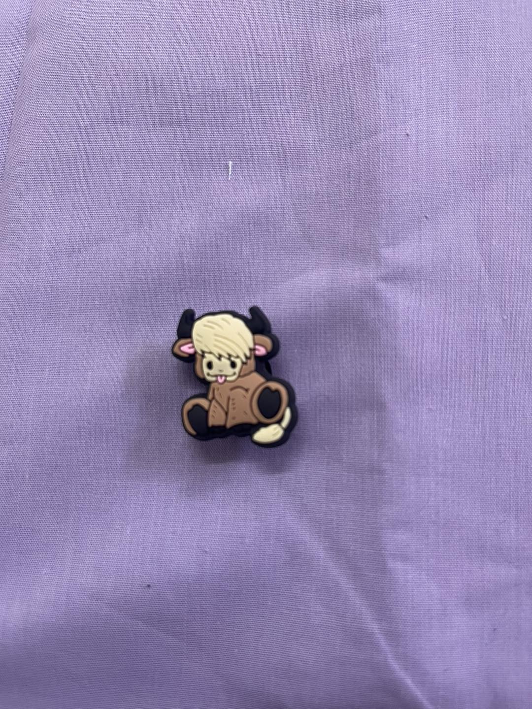 Croc Charm - Highland cow - 4