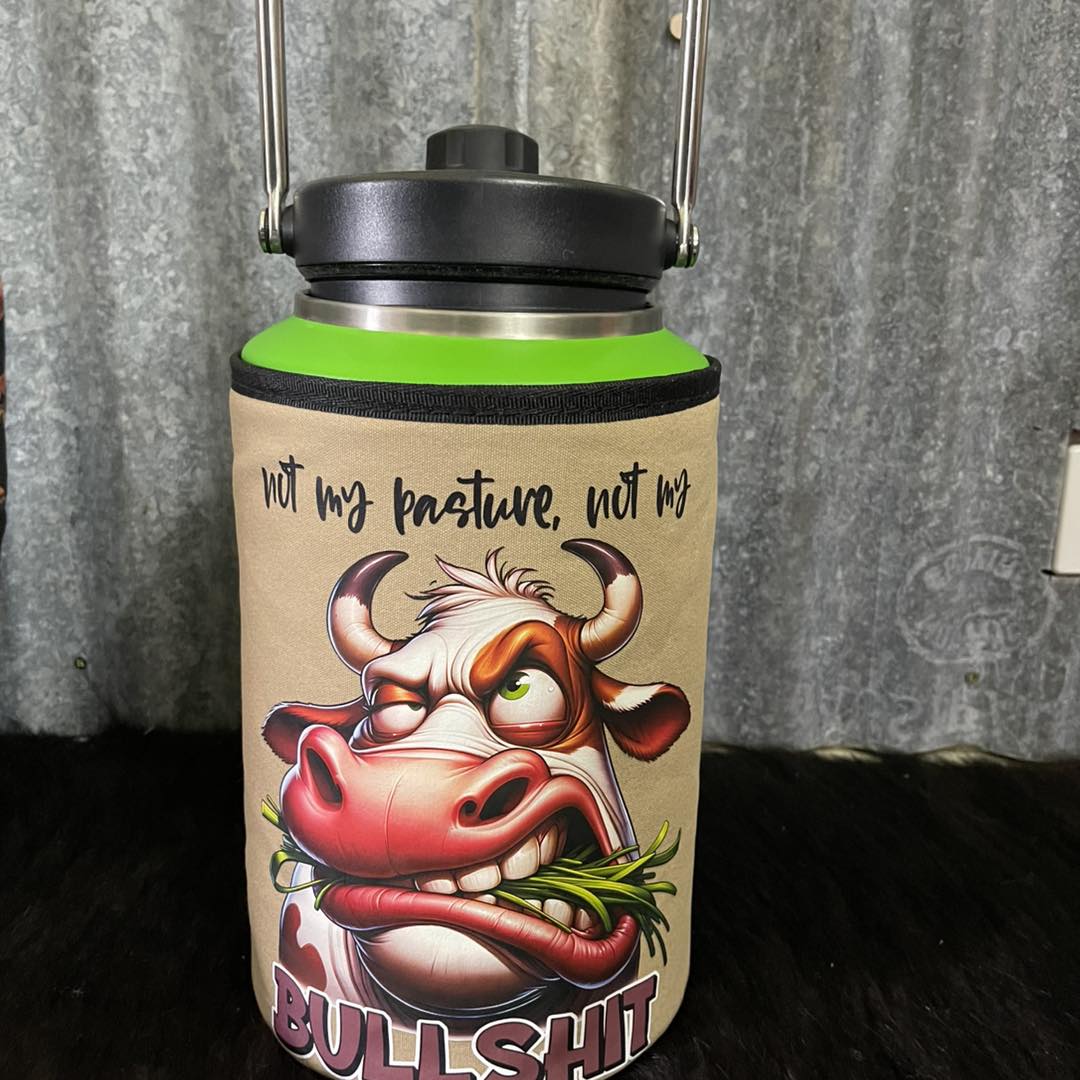 Printed Yeti Rambler gallon cover - Not my pasture