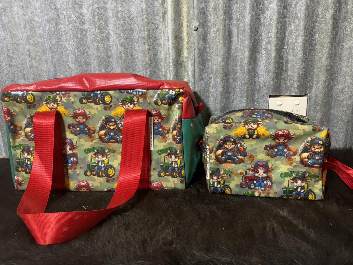 Ready made Overnight bag and toiletry bag set - Country Boy