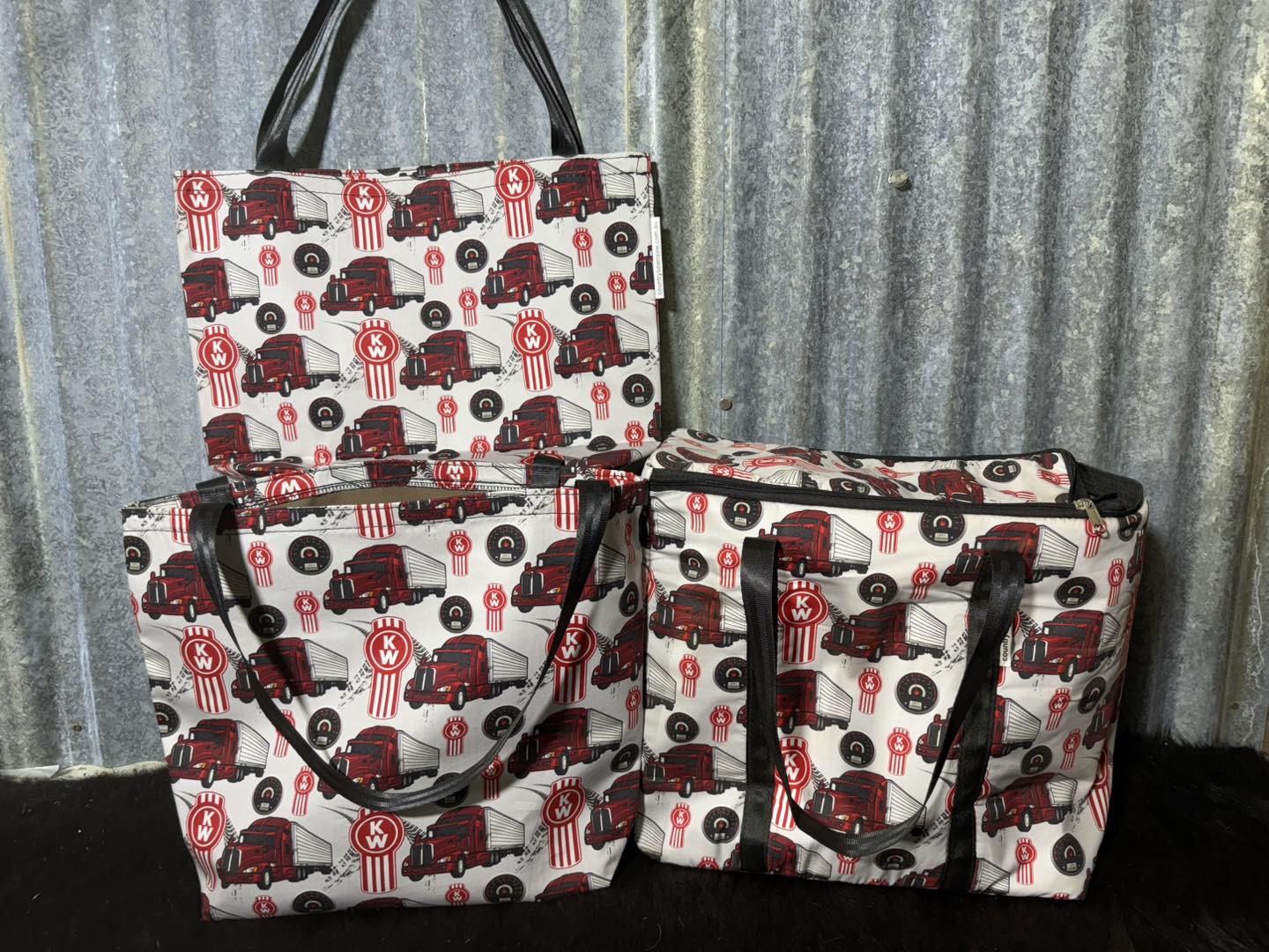 Ready made Shopping Bag Set (insulated cooler bag) - Ken worth trucks