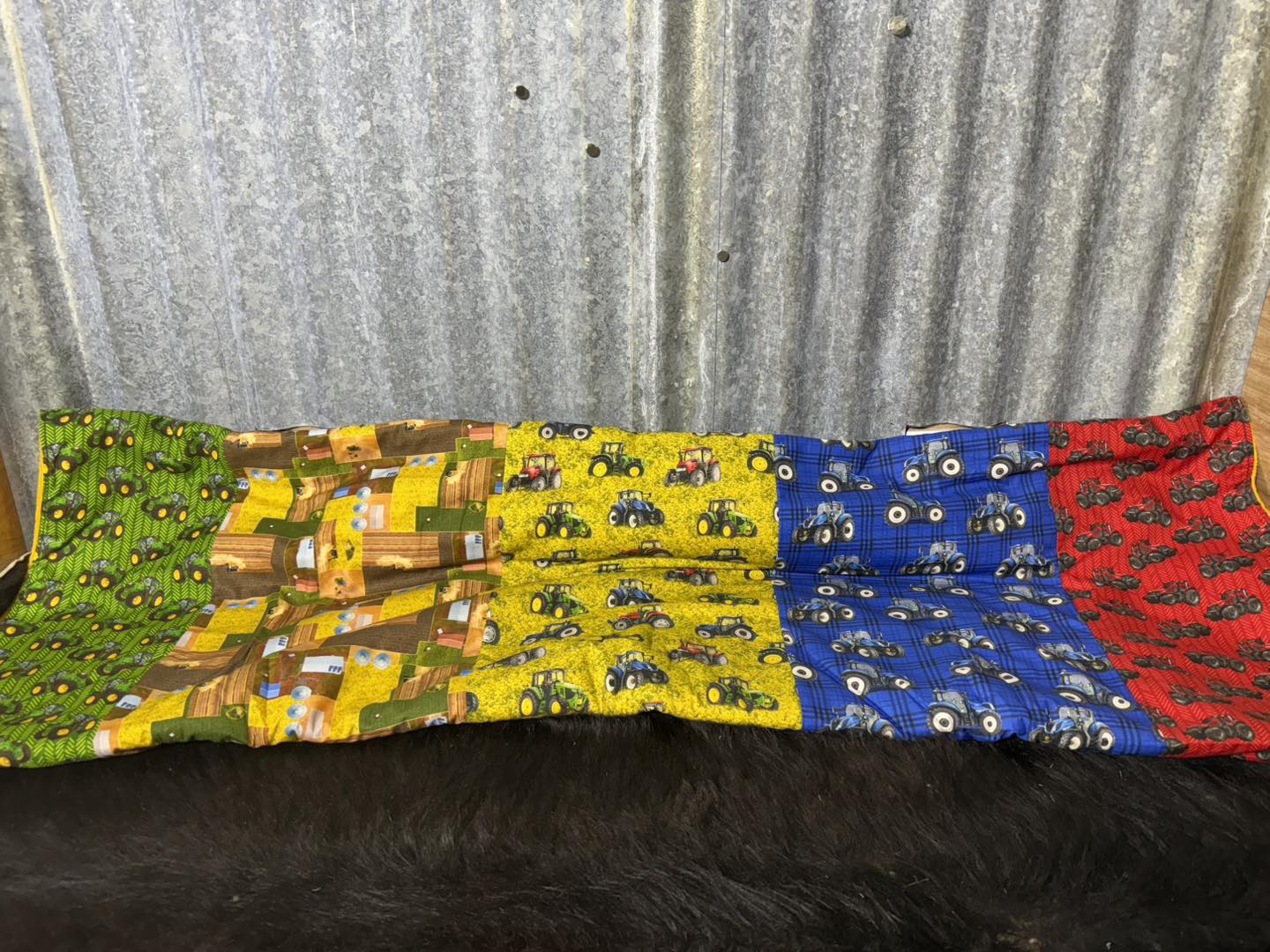 Swag Blanket - Tractors - Yellow Back