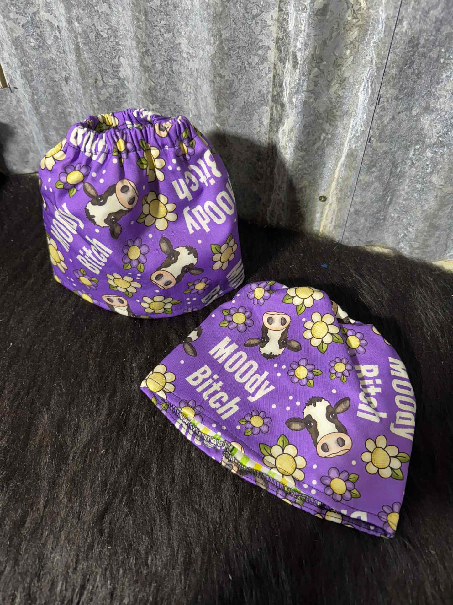 Fabric sock savers- Moody Bitch Purple