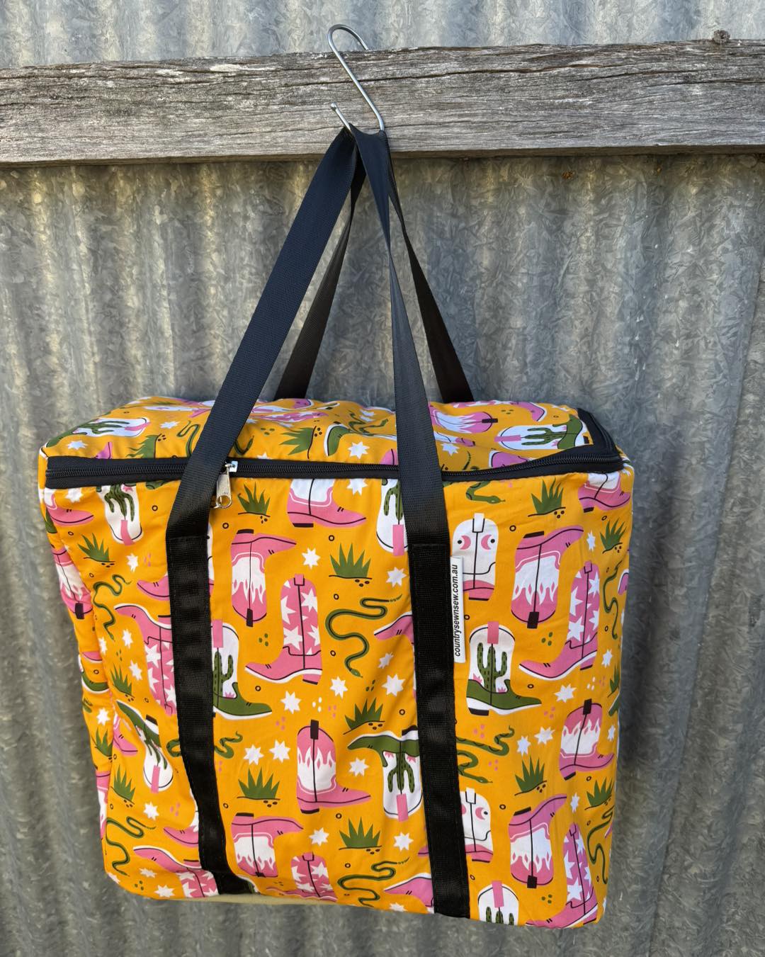 Insulated cooler bag - Neon Cowboy Boots