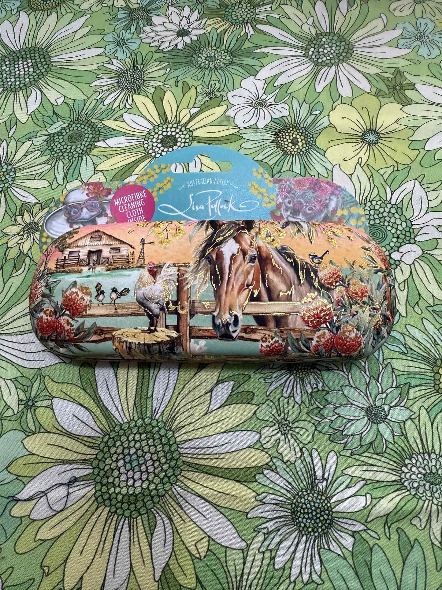 Lisa Pollock - Glasses case - Country Dusk