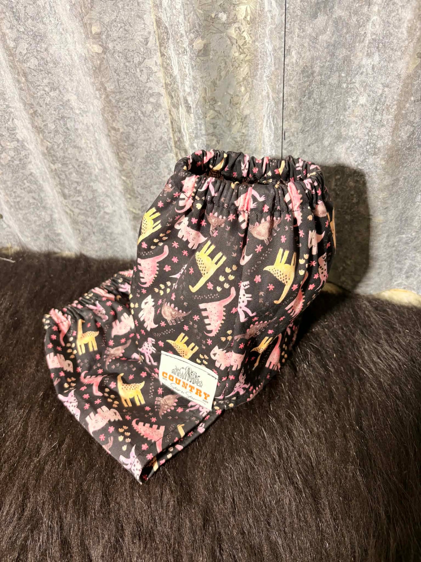 Fabric sock savers- Pink dinosaur