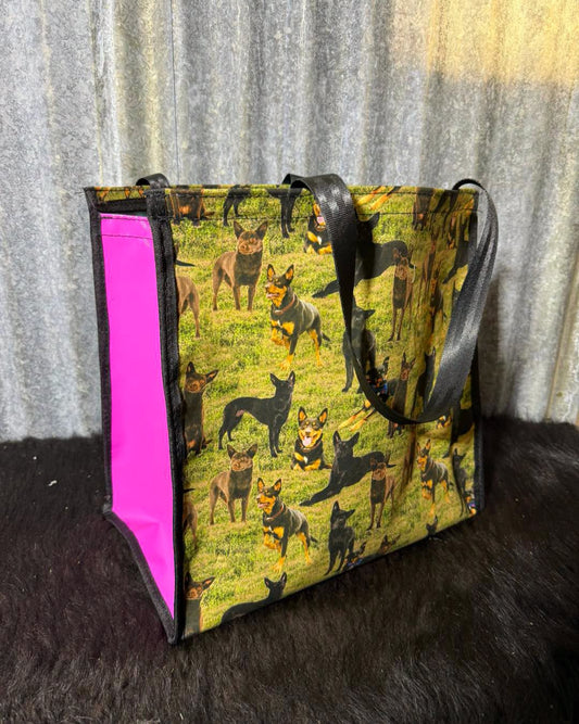 Pvc and fabric shopping bag - Kelpies