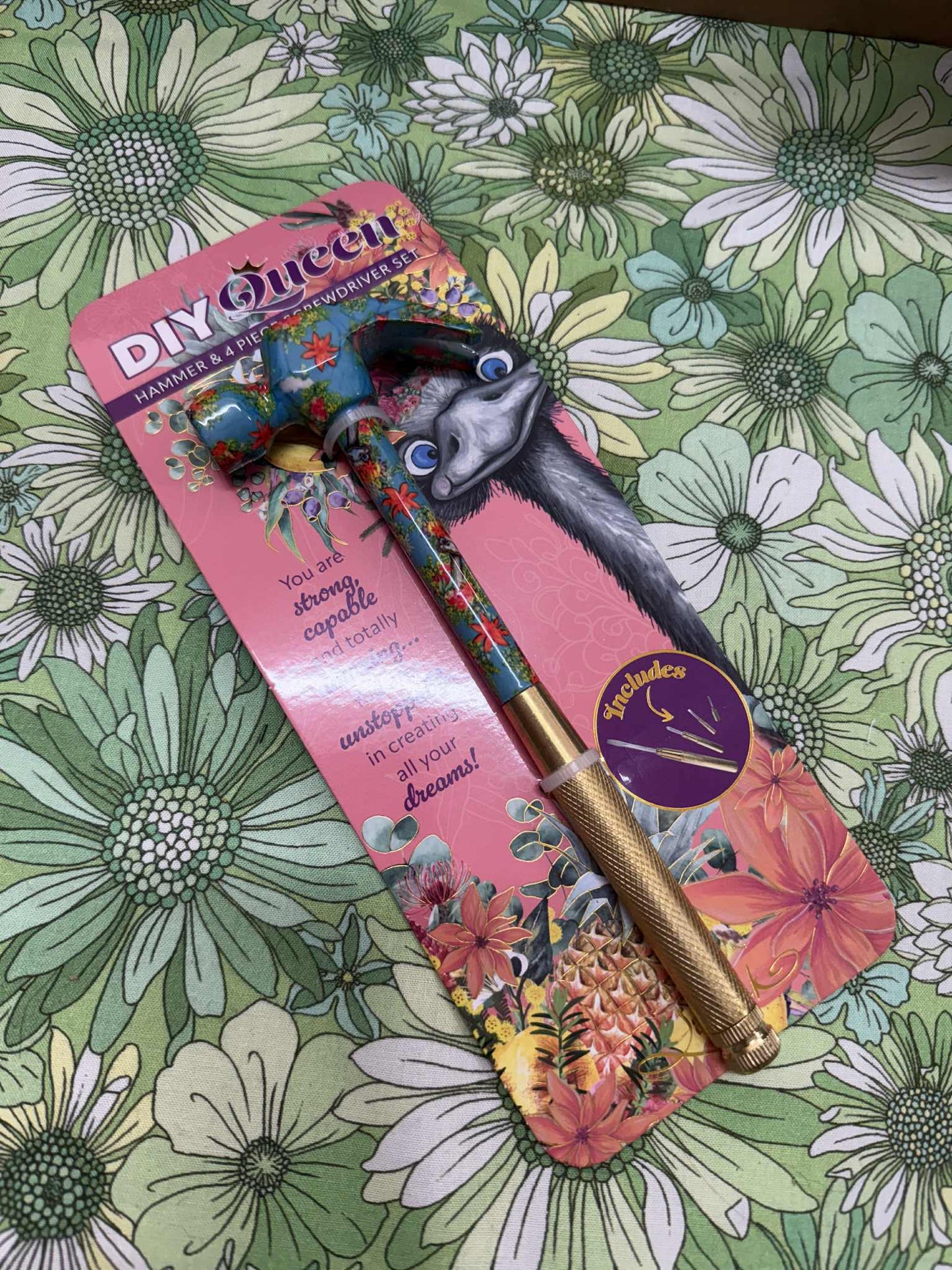 Lisa Pollock - DIY Set -Hammer and Screwdriver set - Happy Emu