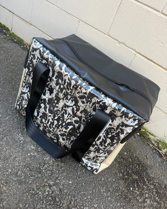 pvc MEDIUM overnight bag - Dairy Cows