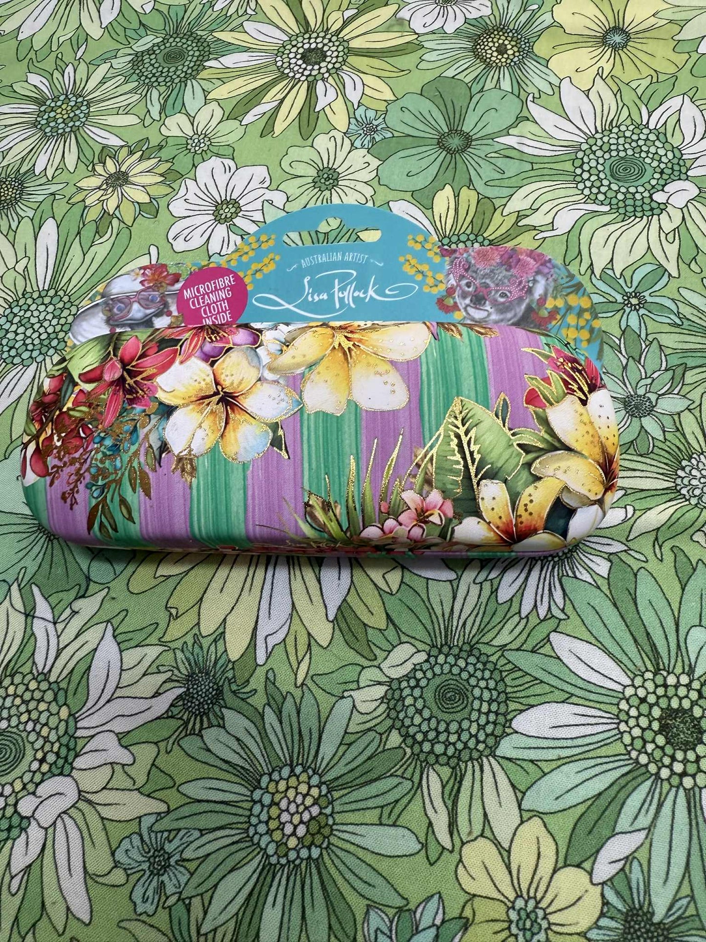Lisa Pollock - Glasses case - Paradise Blooms