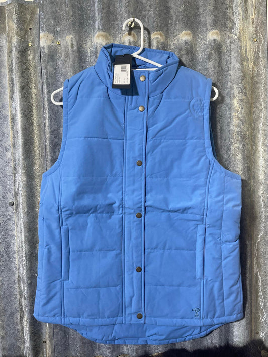 Pilbara Ladies Vest - Lichen Blue