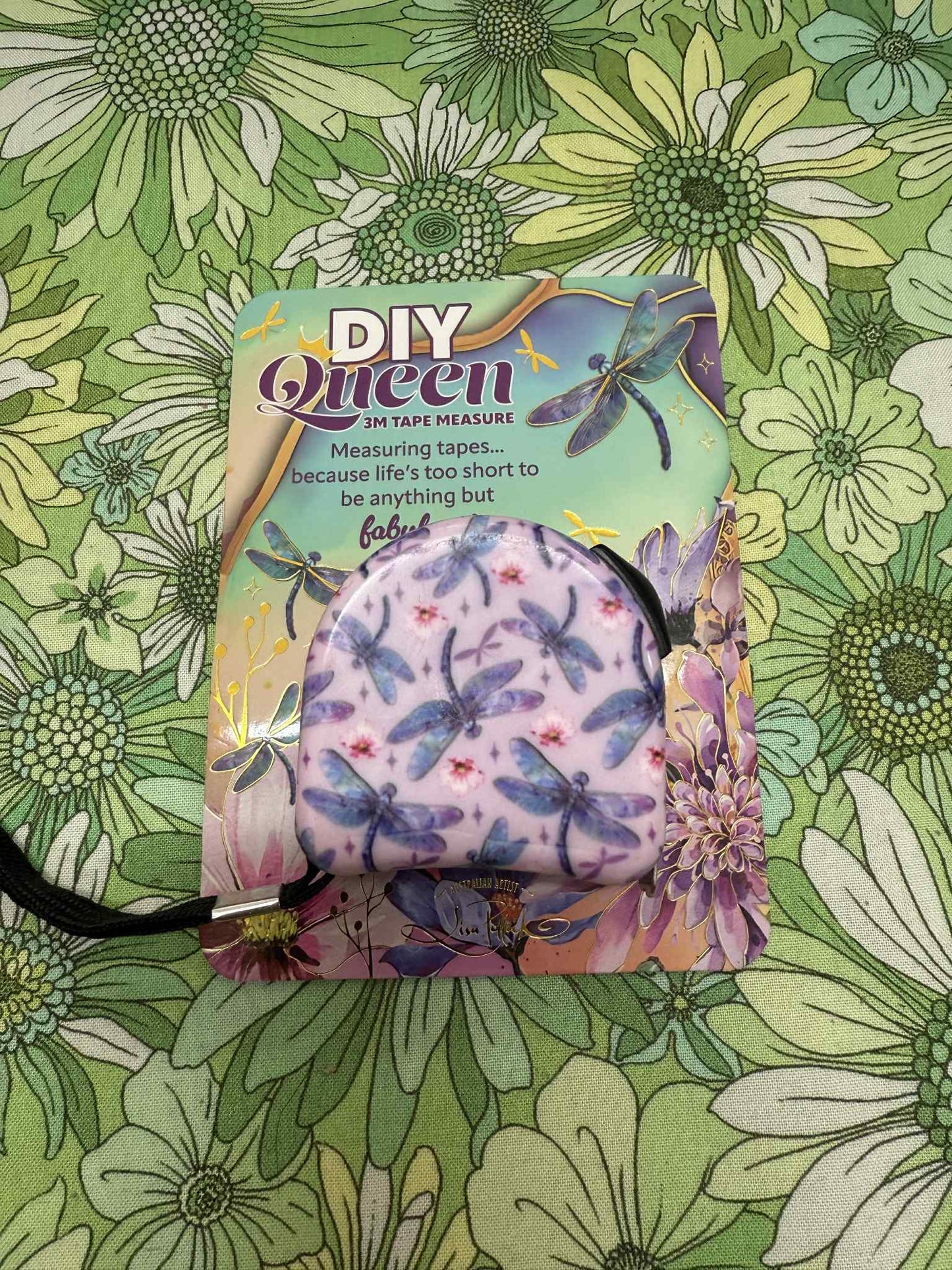 Lisa Pollock - DIY Set - Tape Measure - Delightful Dragonflies