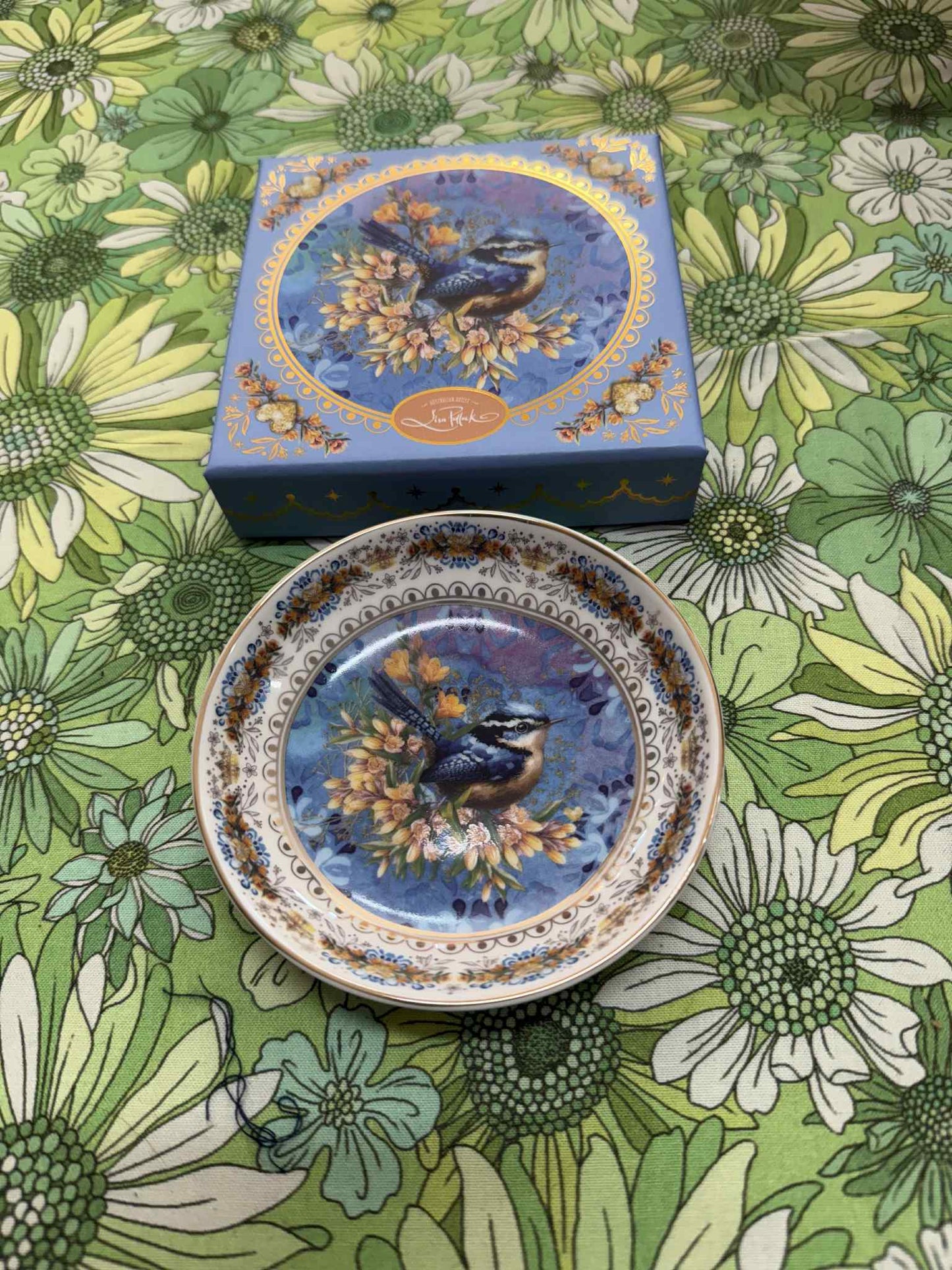 Trinket Dish, Ceramic - Royal wrens