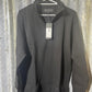 Pilbara Mens Classic Zipper C/F Fleece Pullover - Black