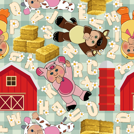 Pre Order Swag Blanket - Farm alphabet