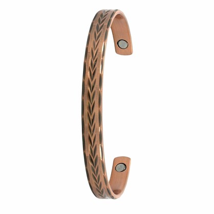Copper Bangle - Magnetic - FEATHERED ARROW