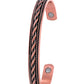 Copper Bangle - Magnetic - Plait rope