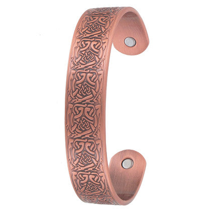 Copper Bangle - Magnetic - Celtic