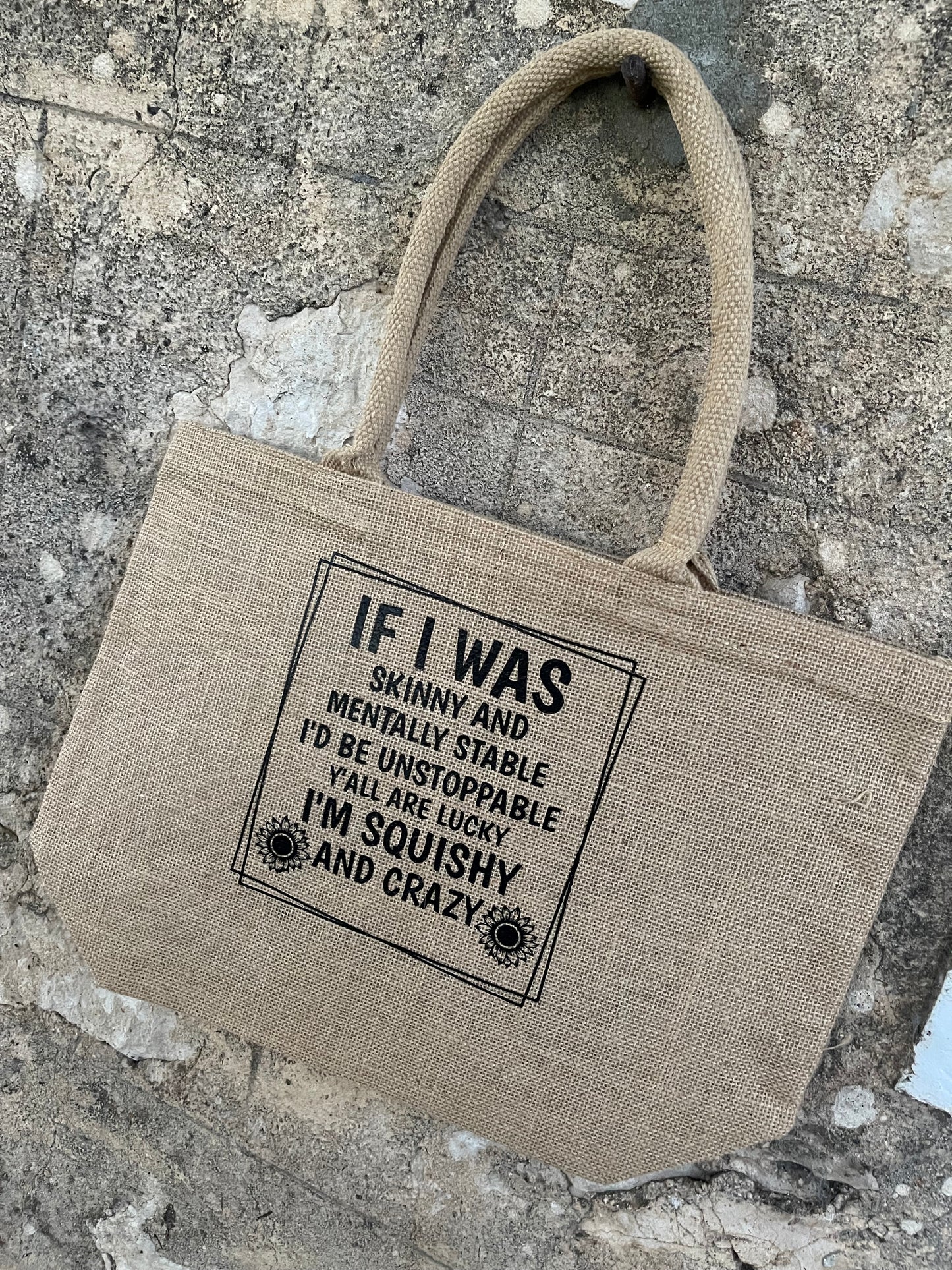 Market garden hessian Shopping bag - squishy