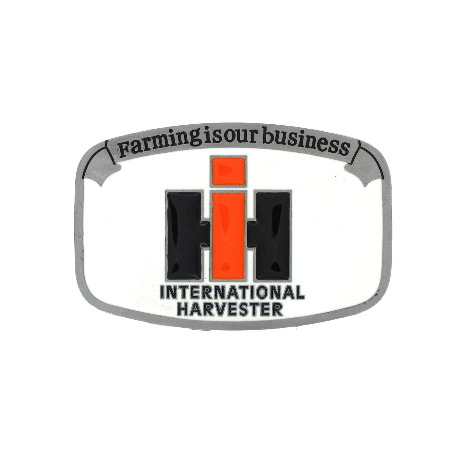 Belt Buckle - International Harvester White