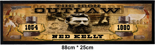 Bar Mat - Ned kelly, Iron Outlaw