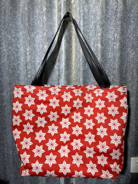 Ready made Fabric Shopping bag - bold flowers