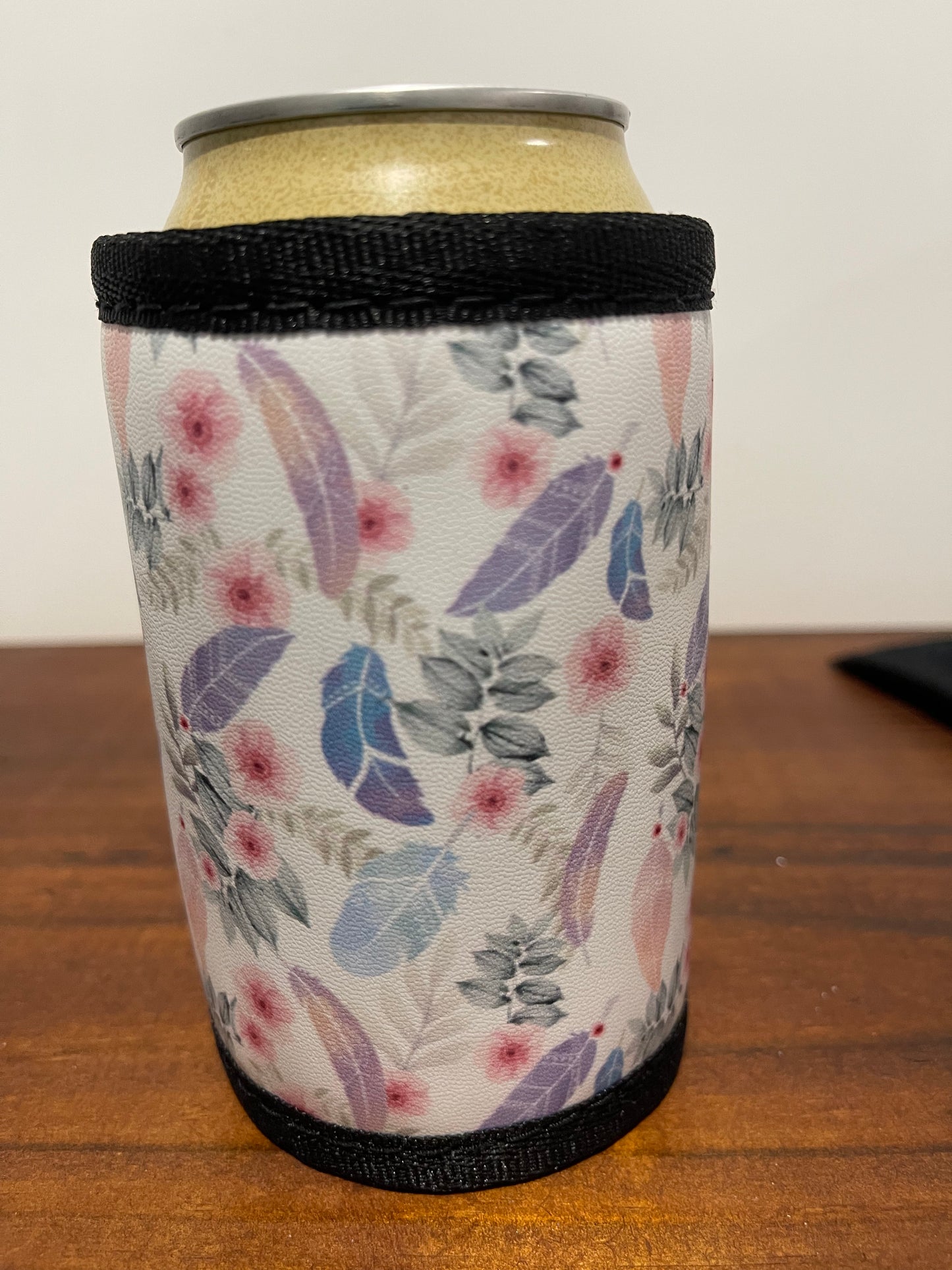 Vinyl Stubby Holder - Feathers