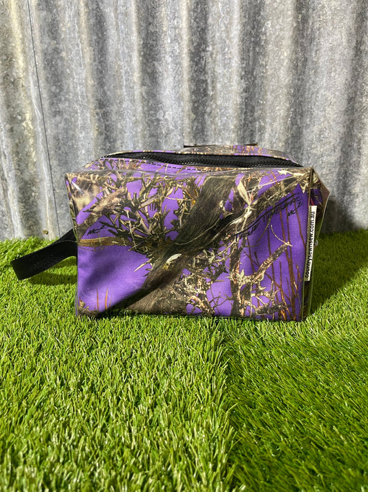 Ready made Box Toiletry Bag - Purple camo