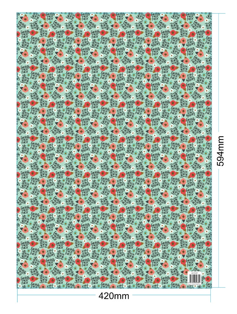 Christmas wrapping paper - sweary